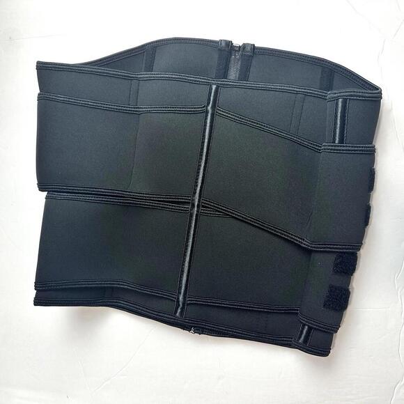 Unisex Black Waist Trimmer Size L - Sweat Bands for Stomach - Picture 4 of 9